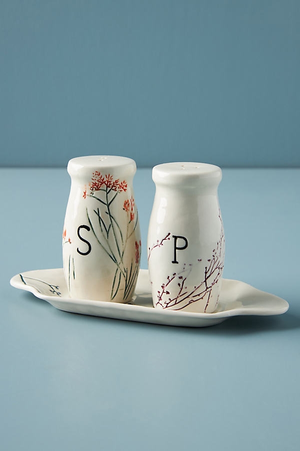 Dagny Salt & Pepper Shakers By Anthropologie in White Size SLT/PEPPER - Image 0