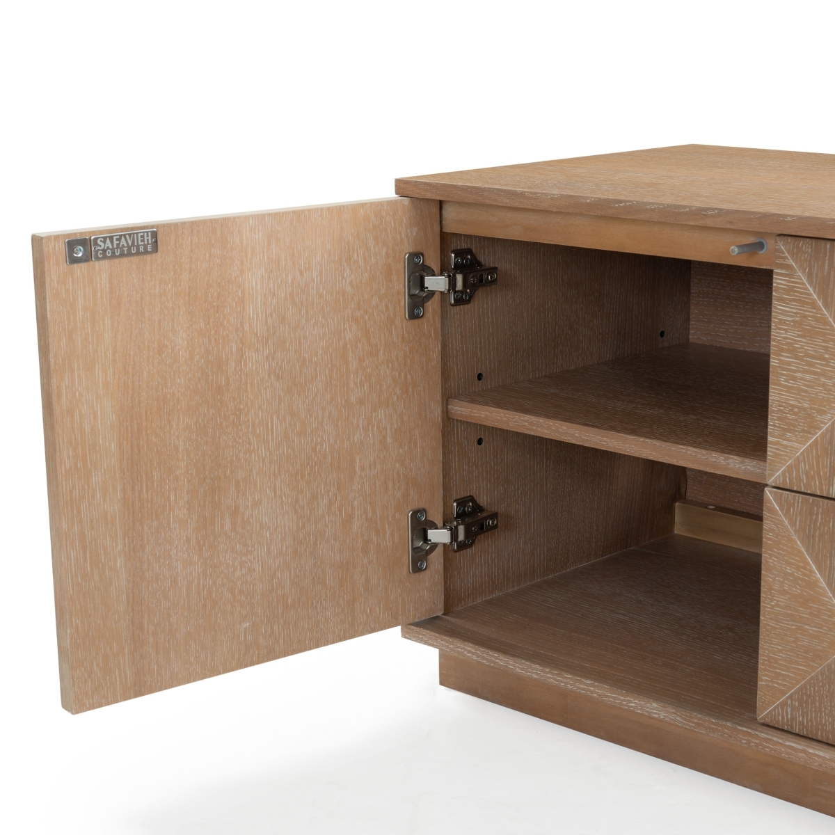 Patty 4 Door Wood Media Stand - Natural - Image 2