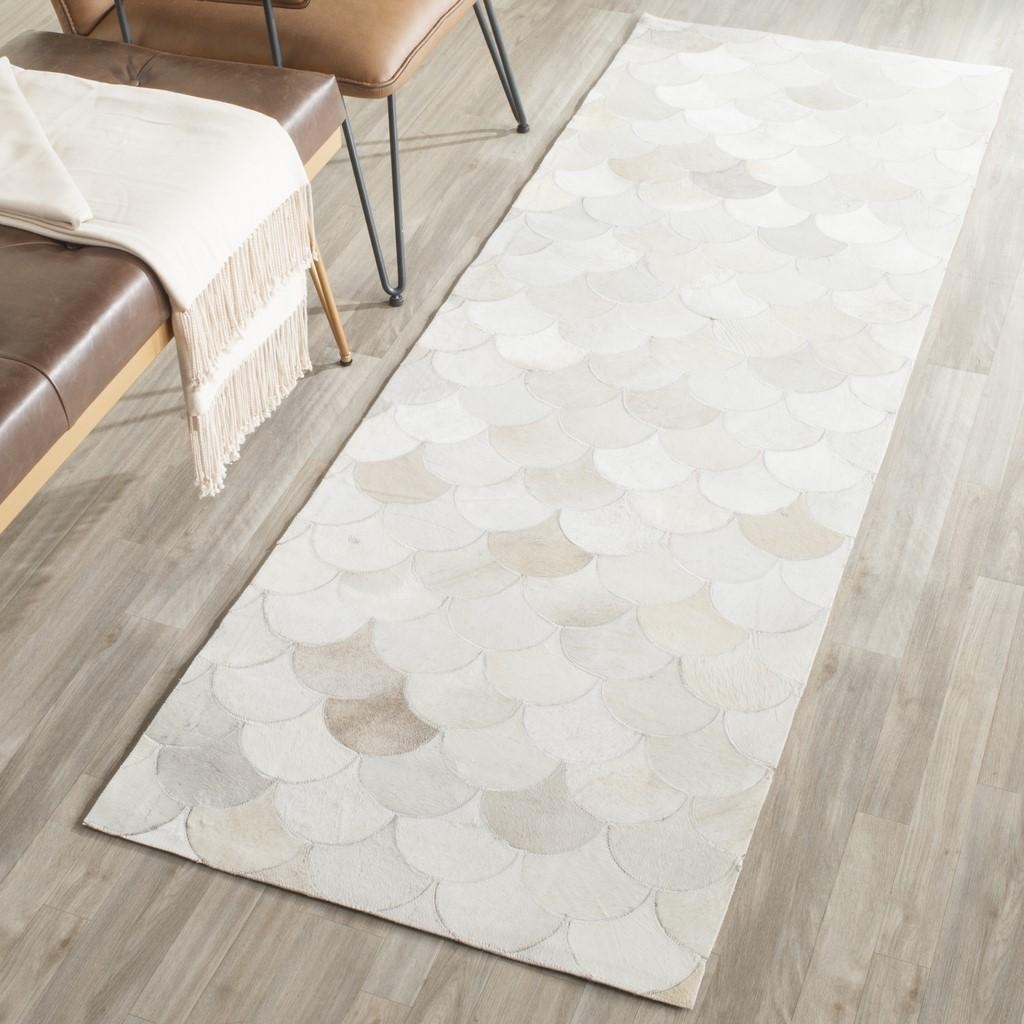 Safavieh Hand Woven Area Rug, STL311A, Ivory/Grey, 2'-3" X 7' - Image 1