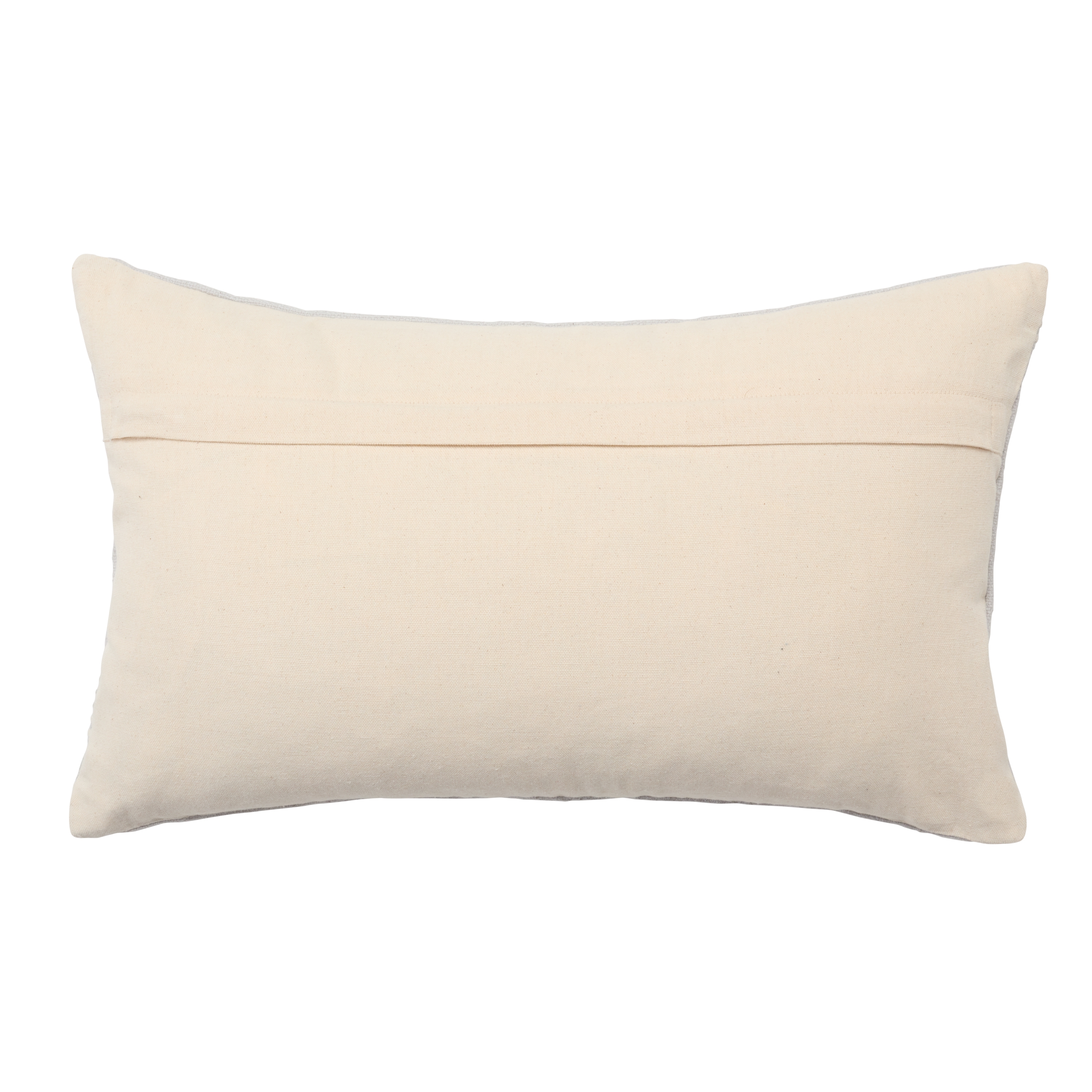 Velika SNH03 Handmade Striped Light Blue And Cream Lumbar Pillow Cover (13"x21") - Image 1