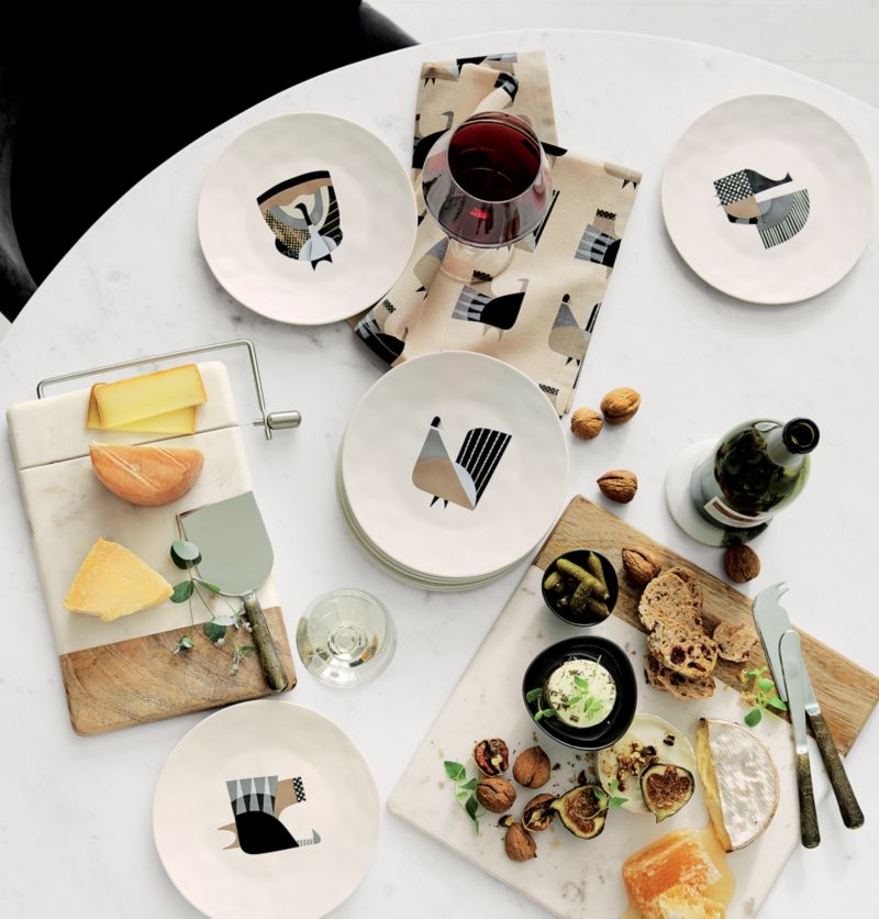 Wood Marble Square Platter - Image 5