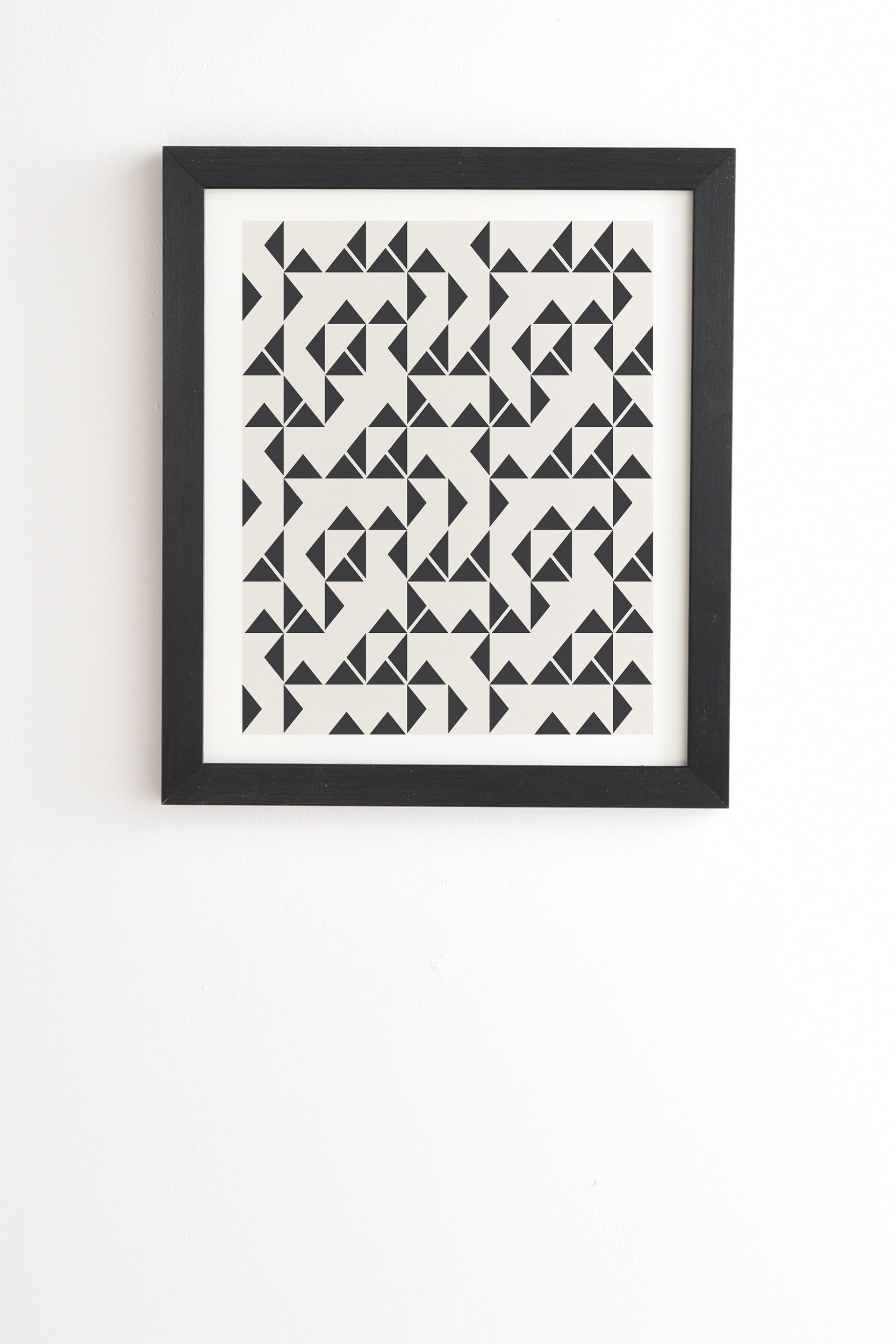 Holli Zollinger Pinwheels Black Framed Wall Art - 12" x 12" - Image 0