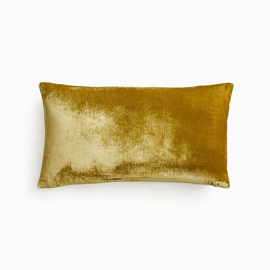 Lush Velvet Pillow Cover, 12"x21", Wasabi - Image 0