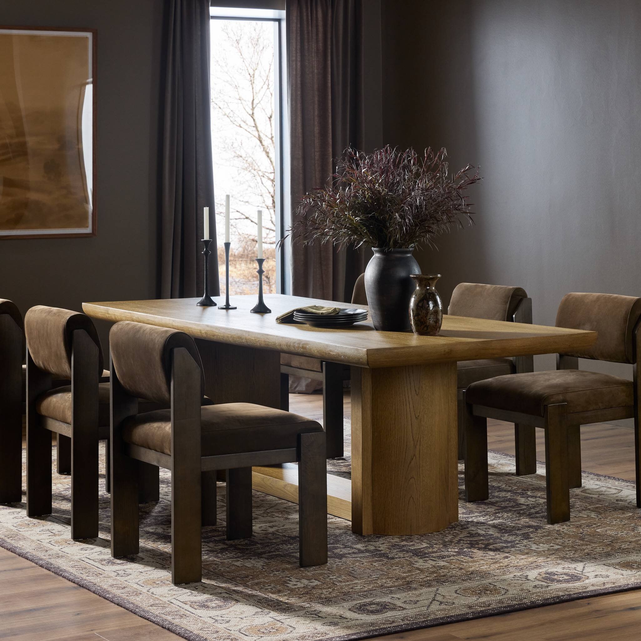 Garrett Dining Table - Amber Oak Veneer - Image 3
