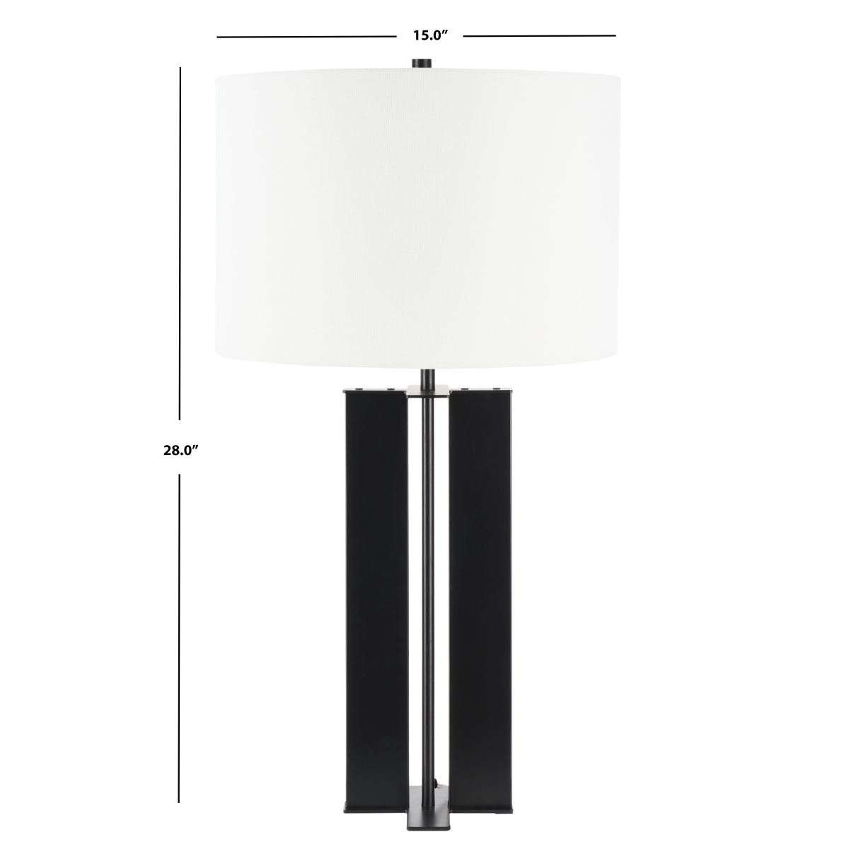 Vanya 28" Table Lamp - Black - Safavieh - Image 0