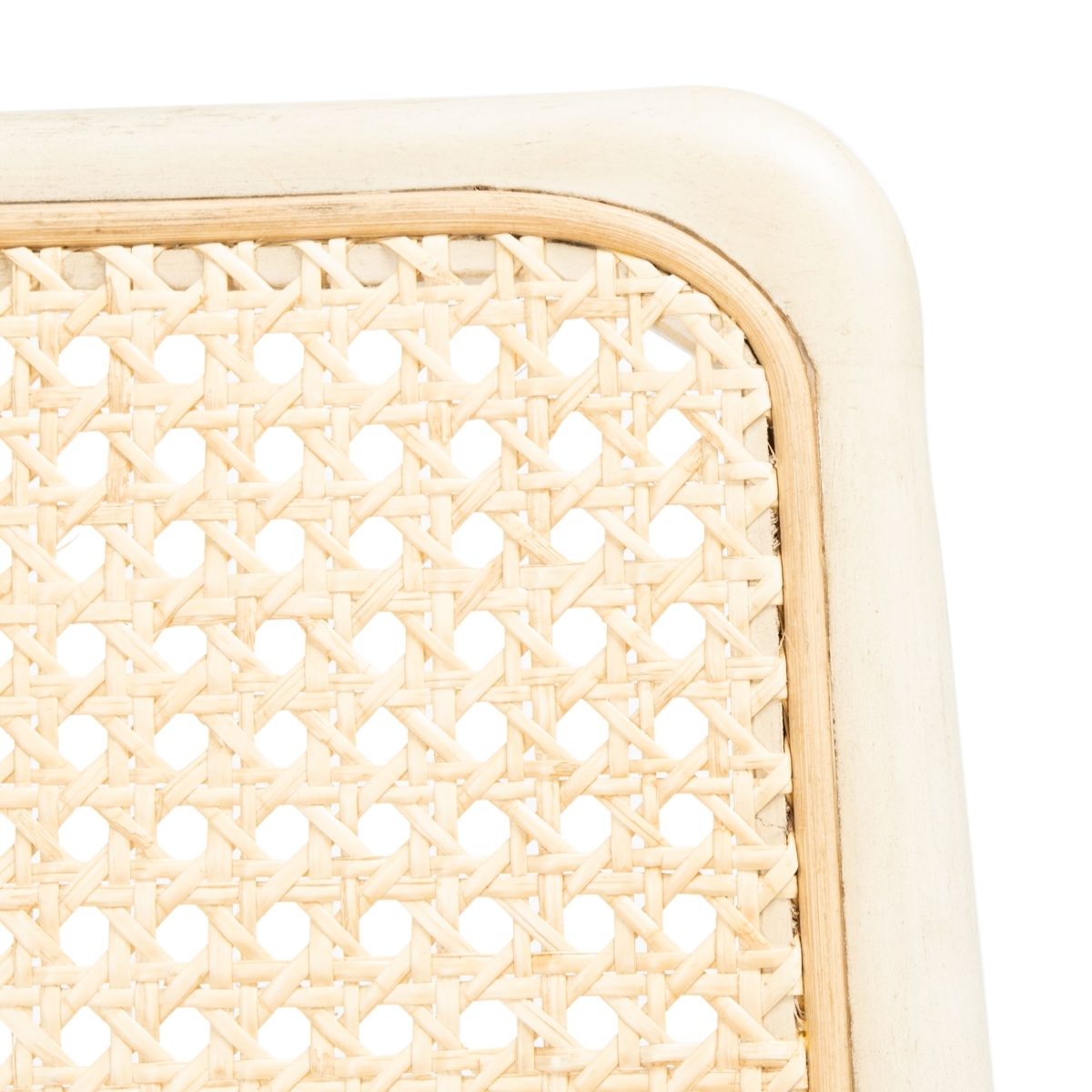 Reinhardt Rattan Dining Chair - White / Ivory - Safavieh - Image 1