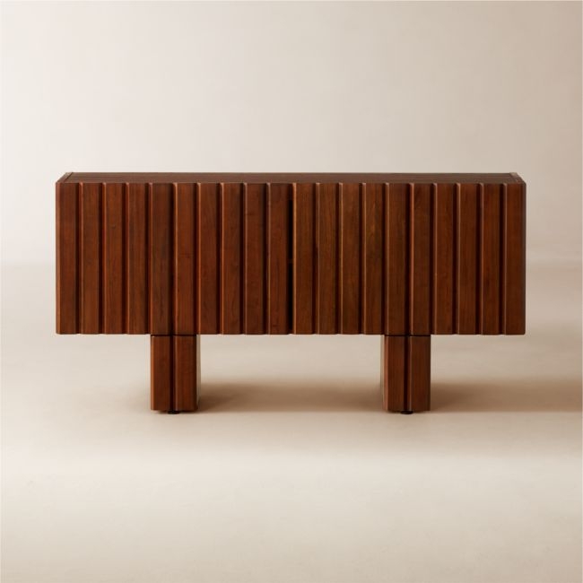 Moab 65" Dark Wood Credenza - Image 0