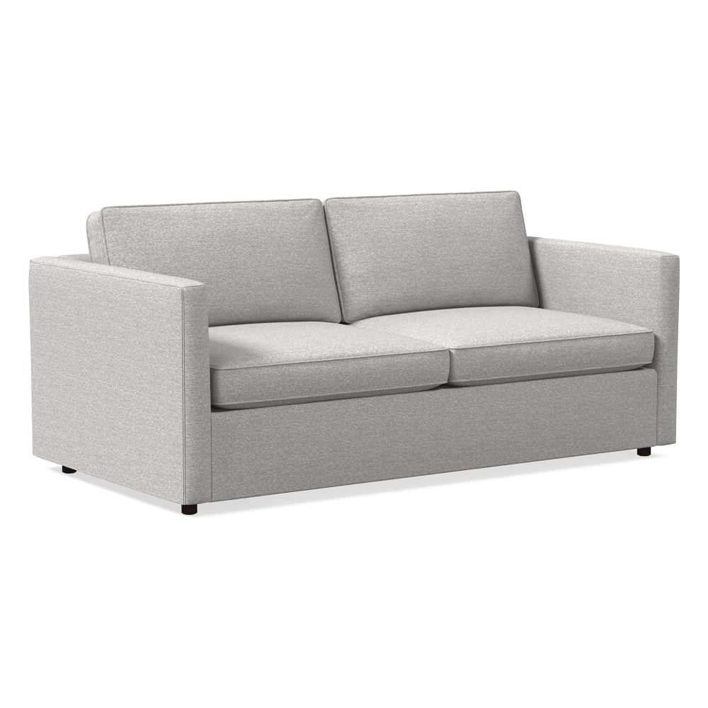 Harris 74" Sleeper Sofa, Chunky Boucle, Frost Gray - Image 0