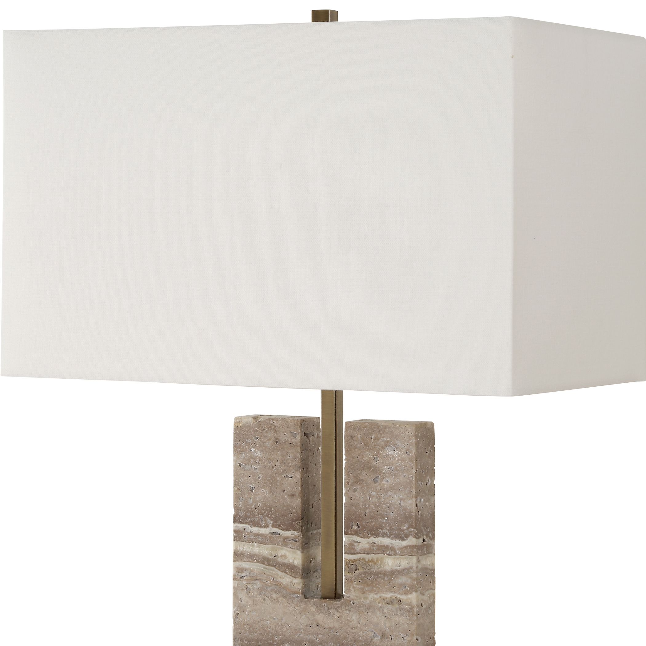 Turning Point Travertine Table Lamp - Image 4
