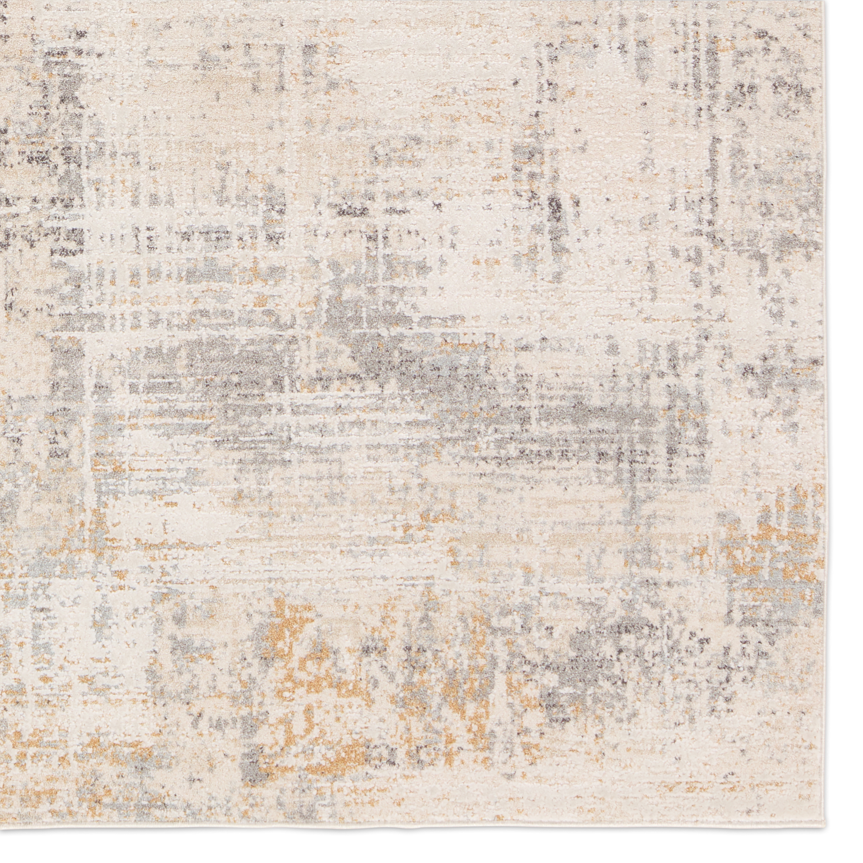 Alister Abstract Cream/Gray Area Rug (3'11"X5'11") - Image 3