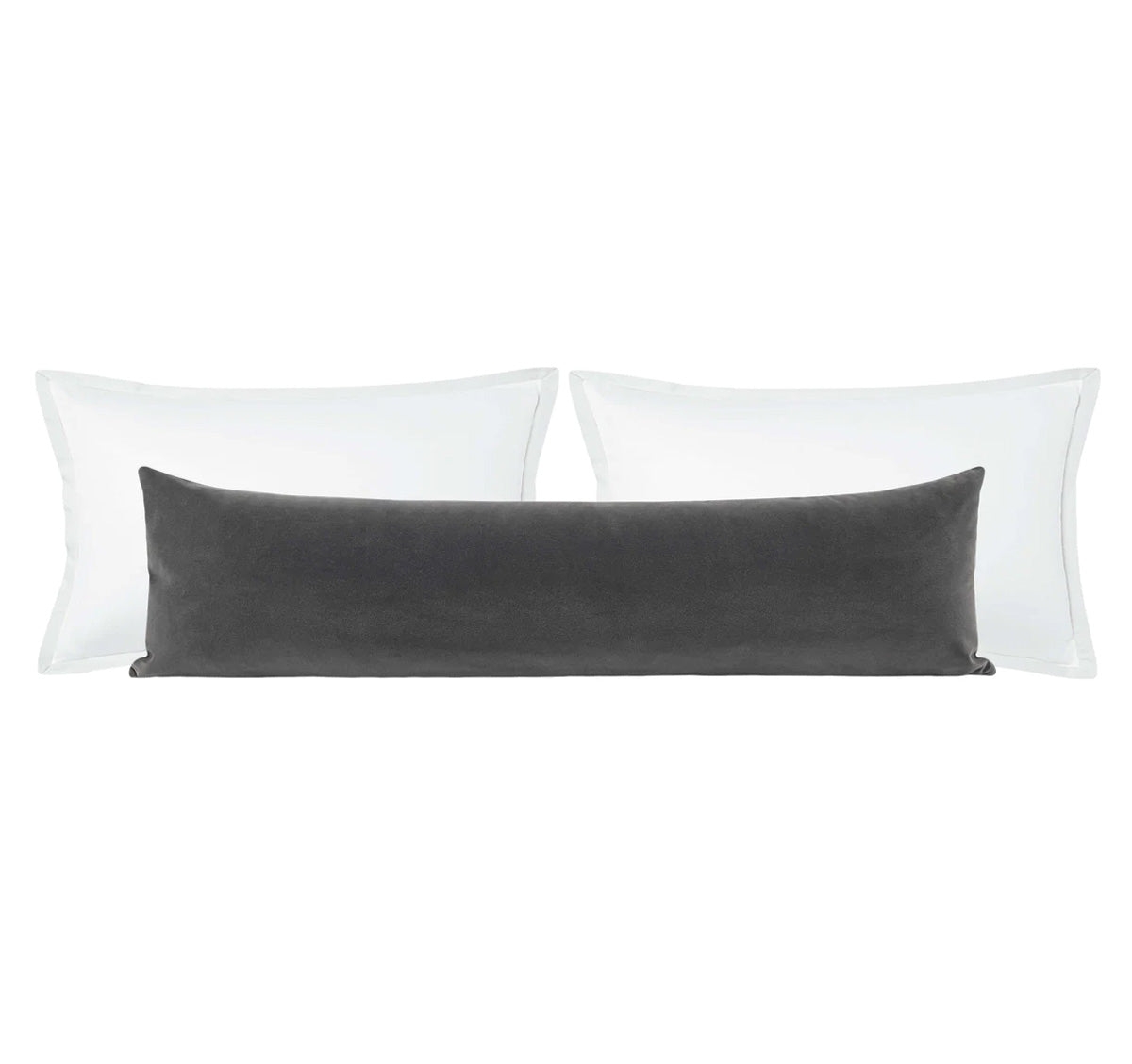 THE XL LUMBAR :: SIGNATURE VELVET // GRAPHITE - 14" X 48" - Image 0