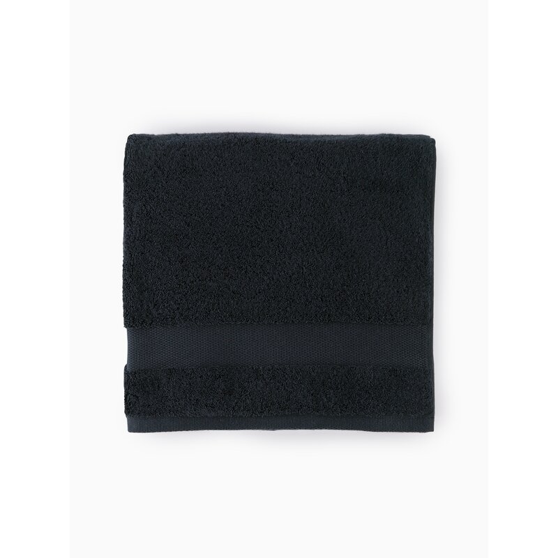 SFERRA Bello 100% Cotton Bath Sheet Color: Black - Image 0