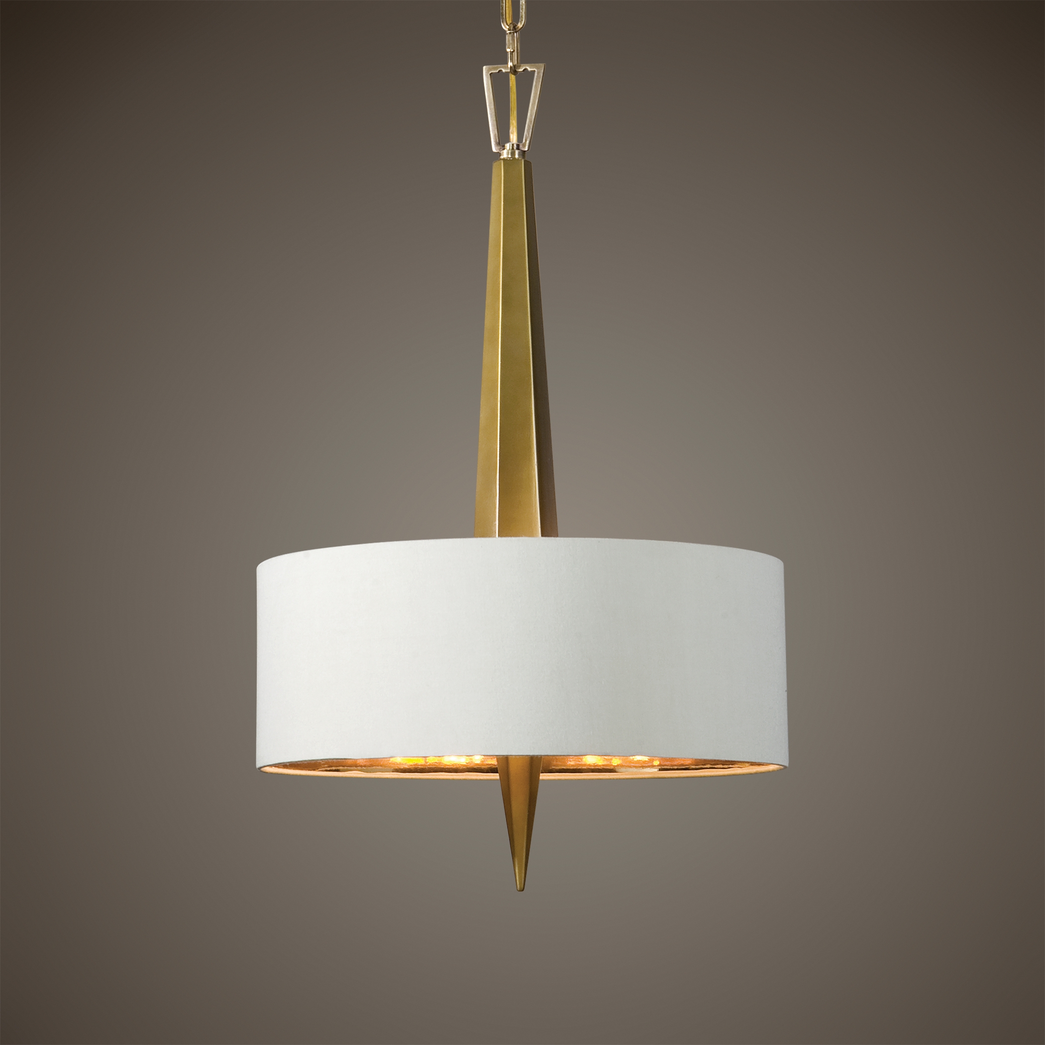 Obeliska 3 Light Gold Chandelier - Image 1