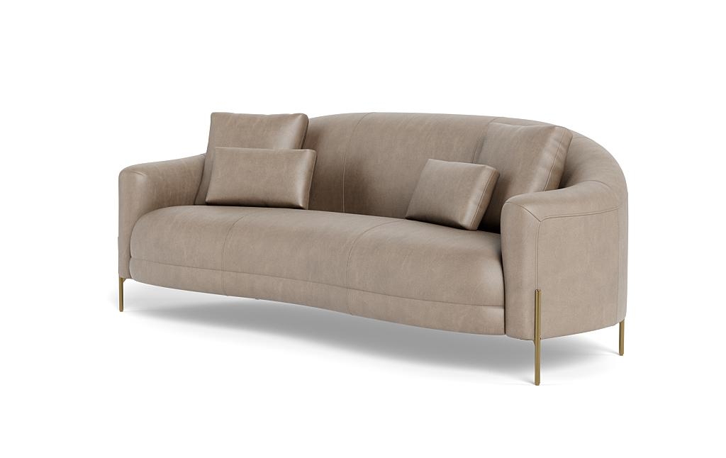 Fiona Leather 3-Seat Sofa - Image 2