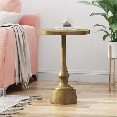 Isabel Modern Aluminum Accent Table - Image 0
