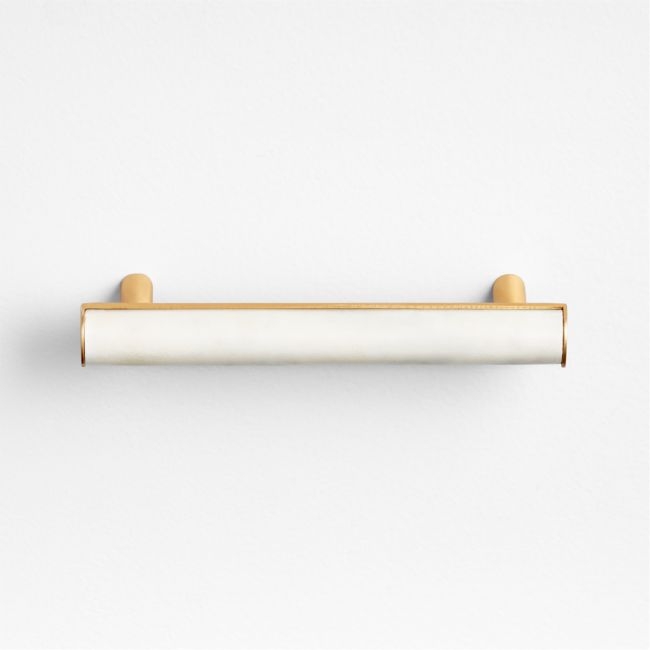 Mason Marble Hardware 4" Brass Bar Pull - Image 0