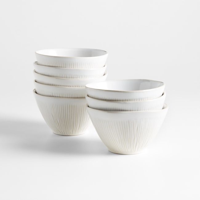 Dover White Cereal Bowls, Set of 8 - Image 0