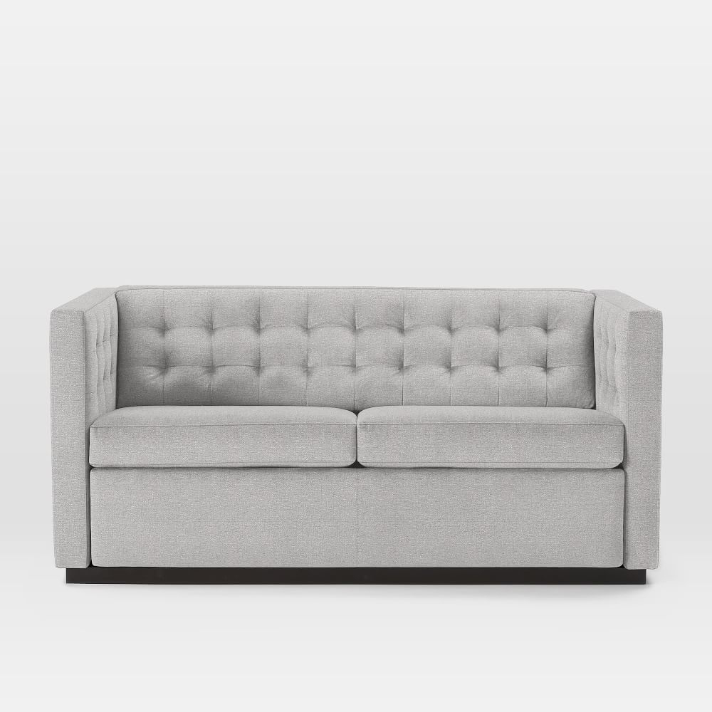 Rochester 72" Sleeper Sofa, Chenille Tweed, Frost Gray - Image 0