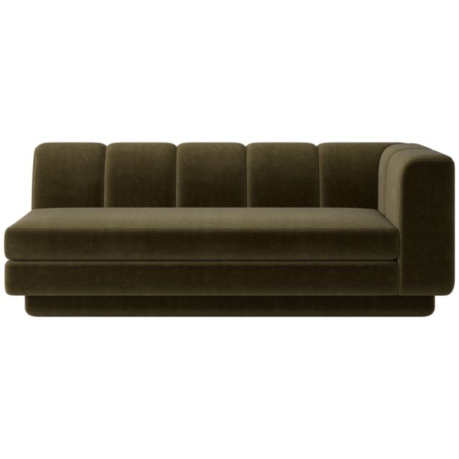 Yarrow Right-Arm Sofa Como Olive - Image 0