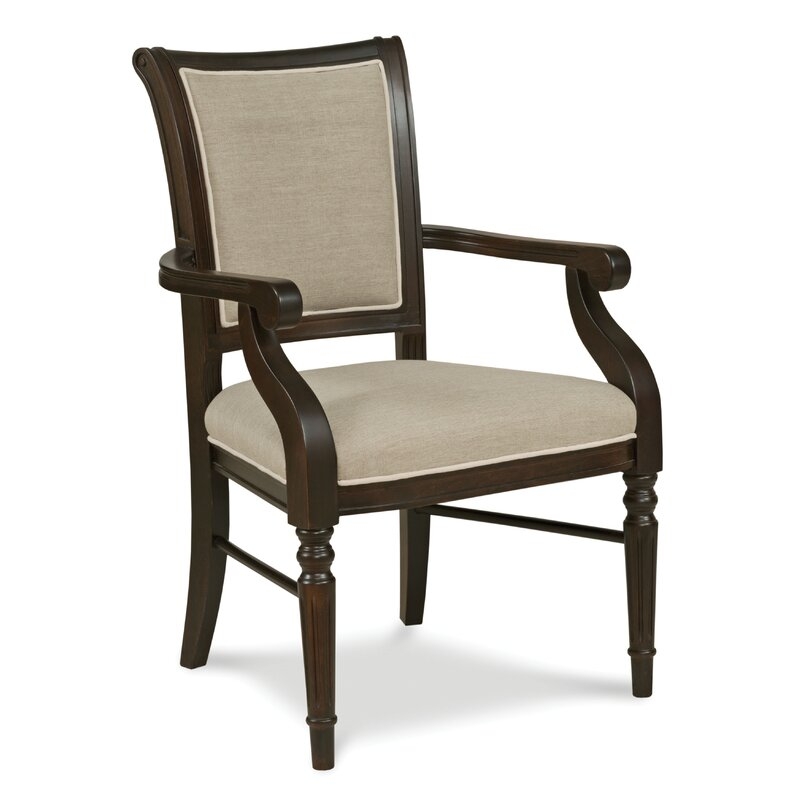 Fairfield Chair Edgemont Upholstered King Louis Back Arm Chair - Image 0