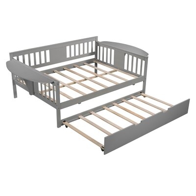 Full Size Daybed With Twin Size Trundle, Wood Slat Support - Image 0