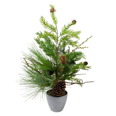 24" Artificial Pine Tree in Pot - Image 0