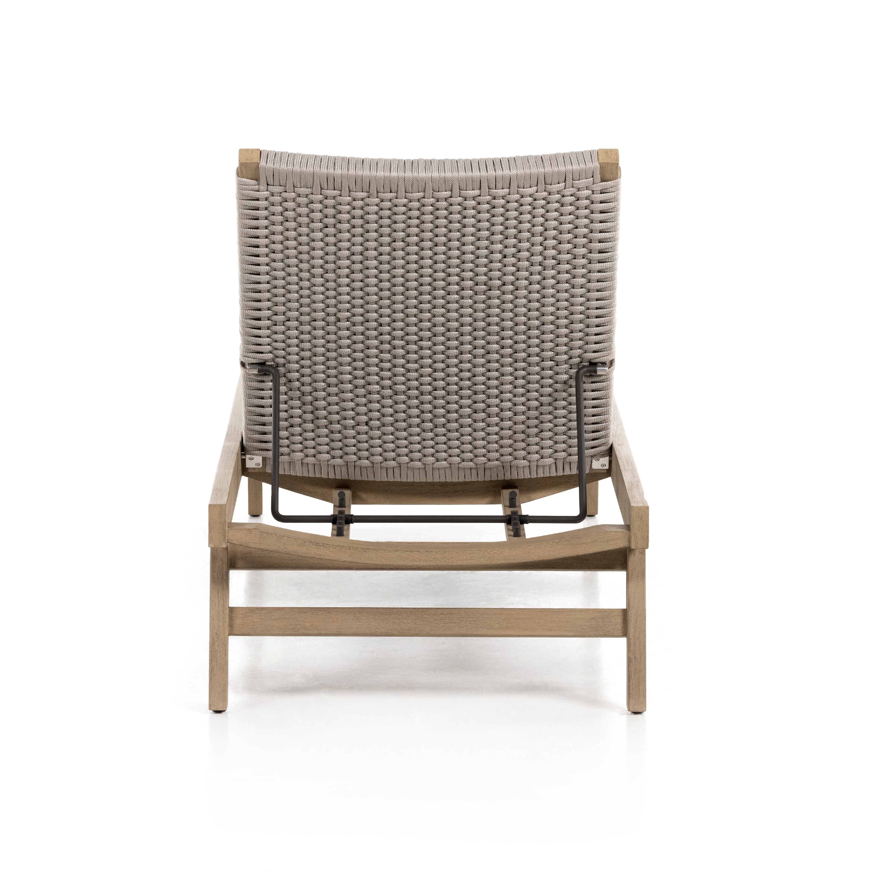 Delano Outdoor Chaise Lounge-Brown - Image 5