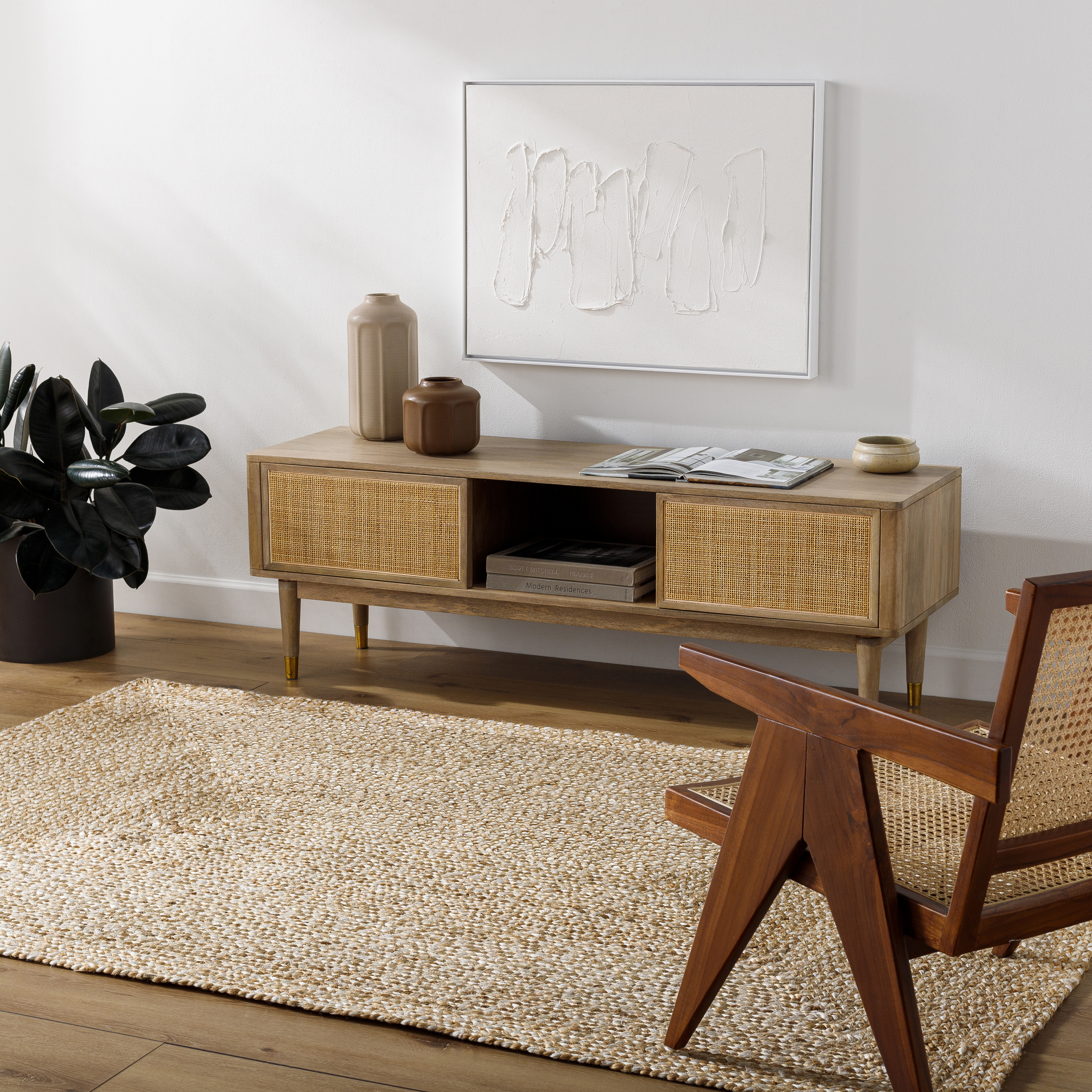 Firat Beige Indoor 5' x 7'6" Handmade Rug - Image 1