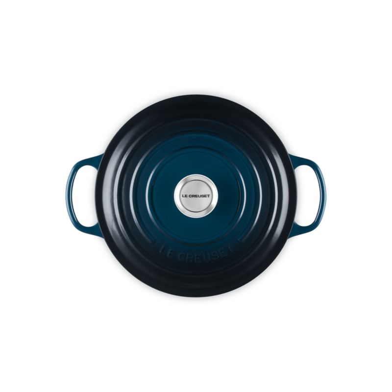 Le Creuset ® Signature 5.5-Qt. Nuit Enameled Cast Iron Round Dutch Oven - Image 7