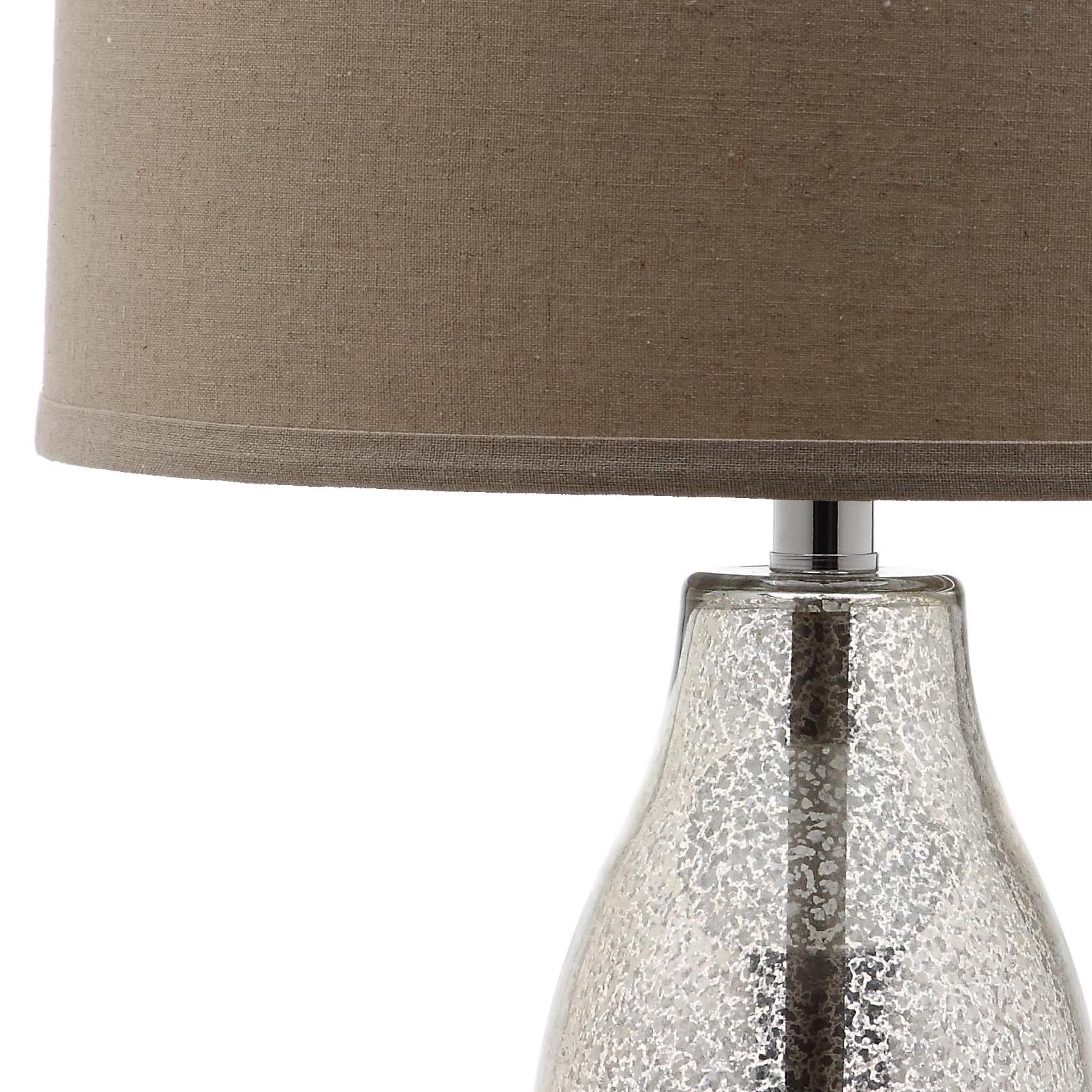 Mercurio 28.5-Inch H Double Gourd Table Lamp - Ivory/Silver - Arlo Home - Image 0