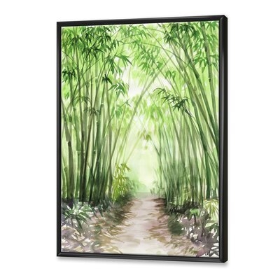 Little Road Bamboo Forest - Traditional Canvas Wall Art Print - Image 0