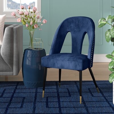 Connor Velvet Upholstered Side Chair - Image 0