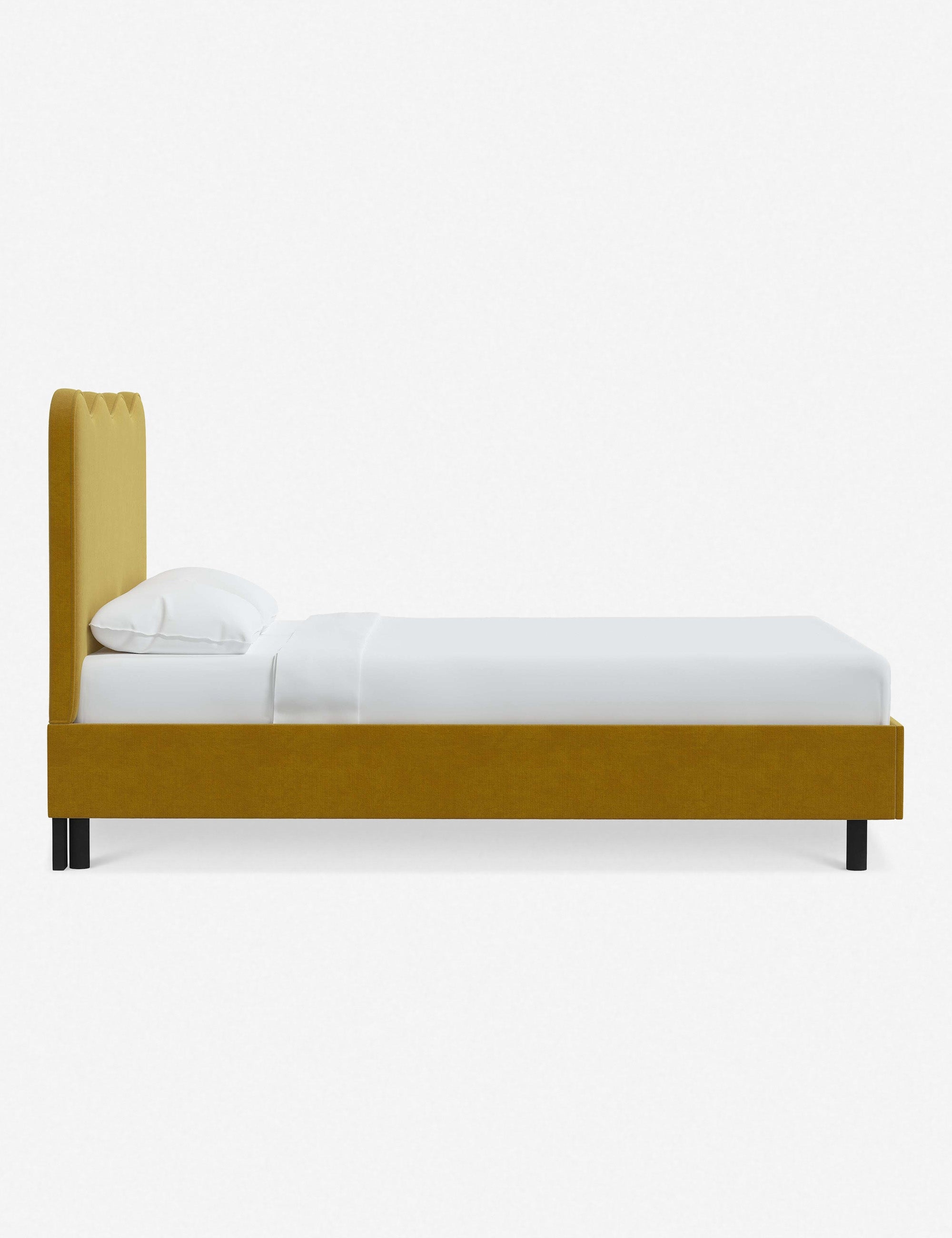 Clementine Platform Bed - Pine Velvet / Queen - Image 28