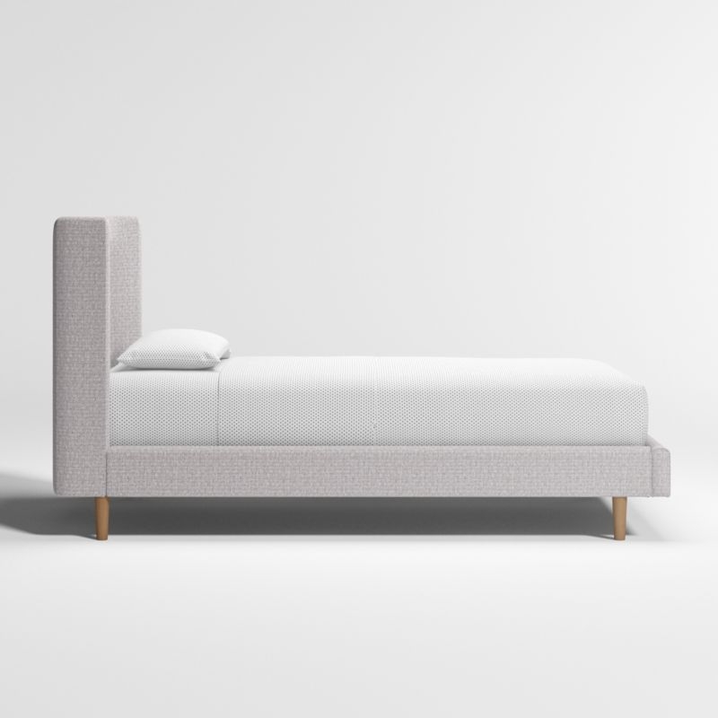 Weston Twin Grey Upholstered Bed - Image 4