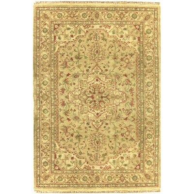 Serapi Hand-Tufted Wool Gold/Red/Green Area Rug - Image 0