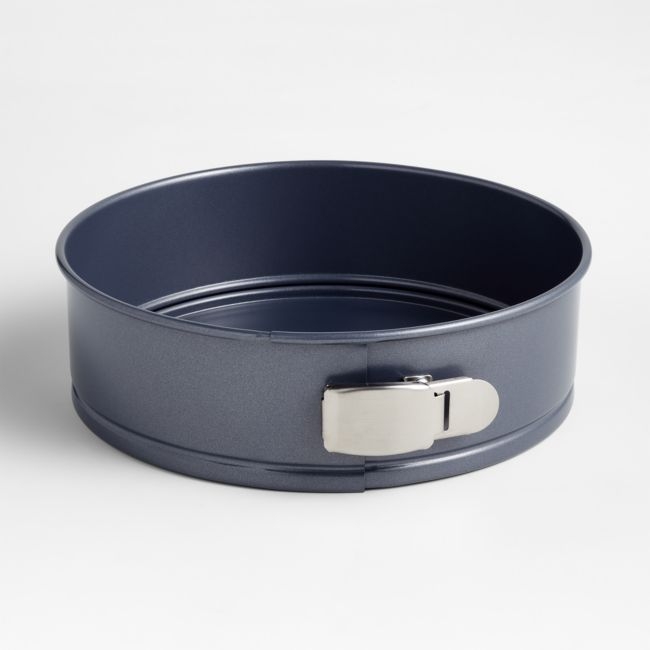 Crate & Barrel Slate Blue 9" Springform Pan - Image 0