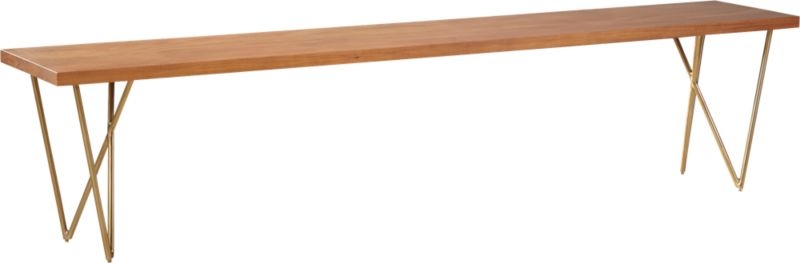Dylan Brass Bench 80" - Image 2