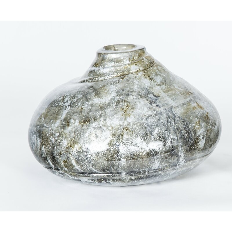 Prima Design Source Kelly Gray/Brown/Black Glass Table Vase - Image 0