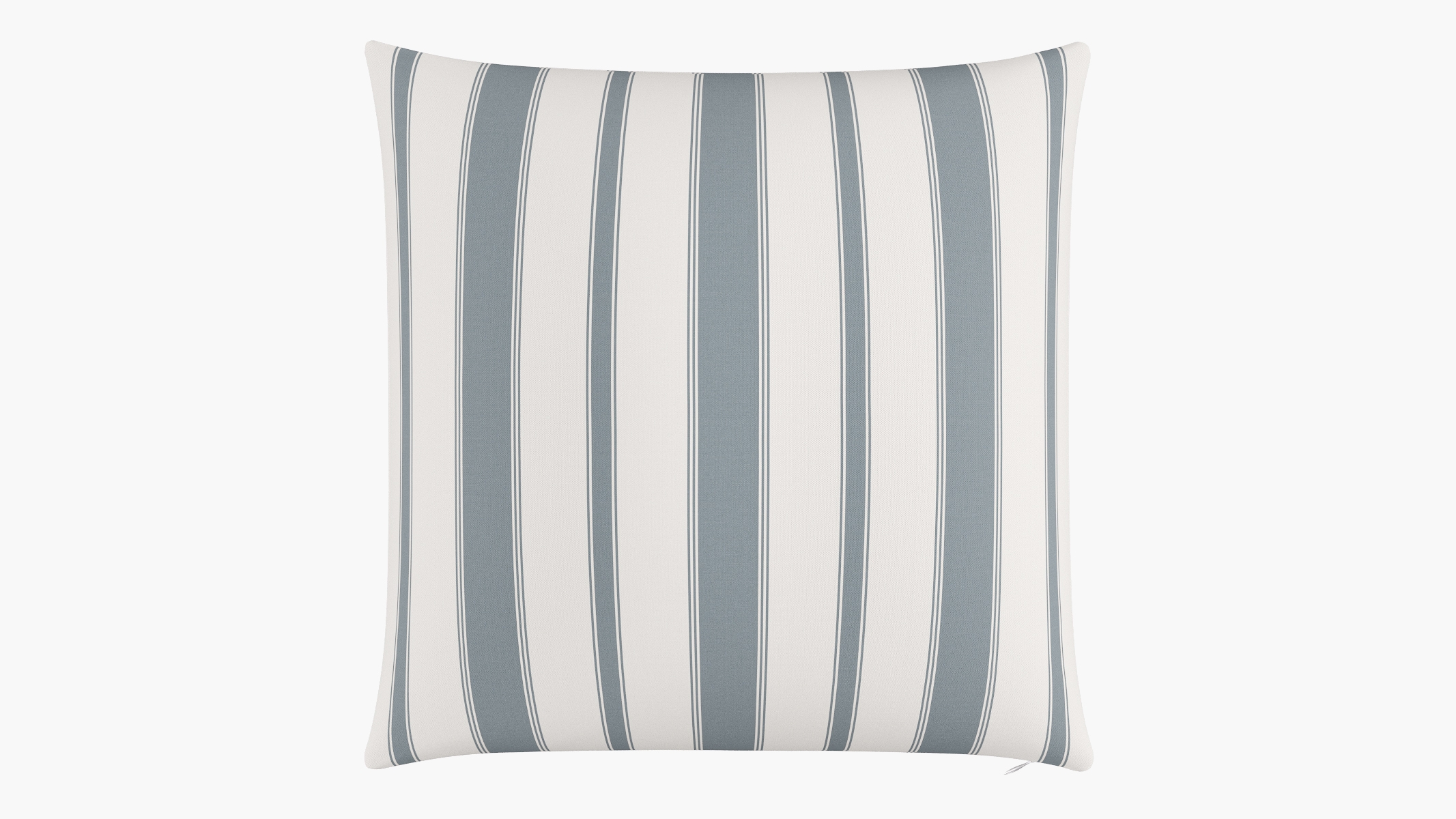 Throw Pillow 26", French Blue Clarence Stripe, 26" x 26" - Image 0