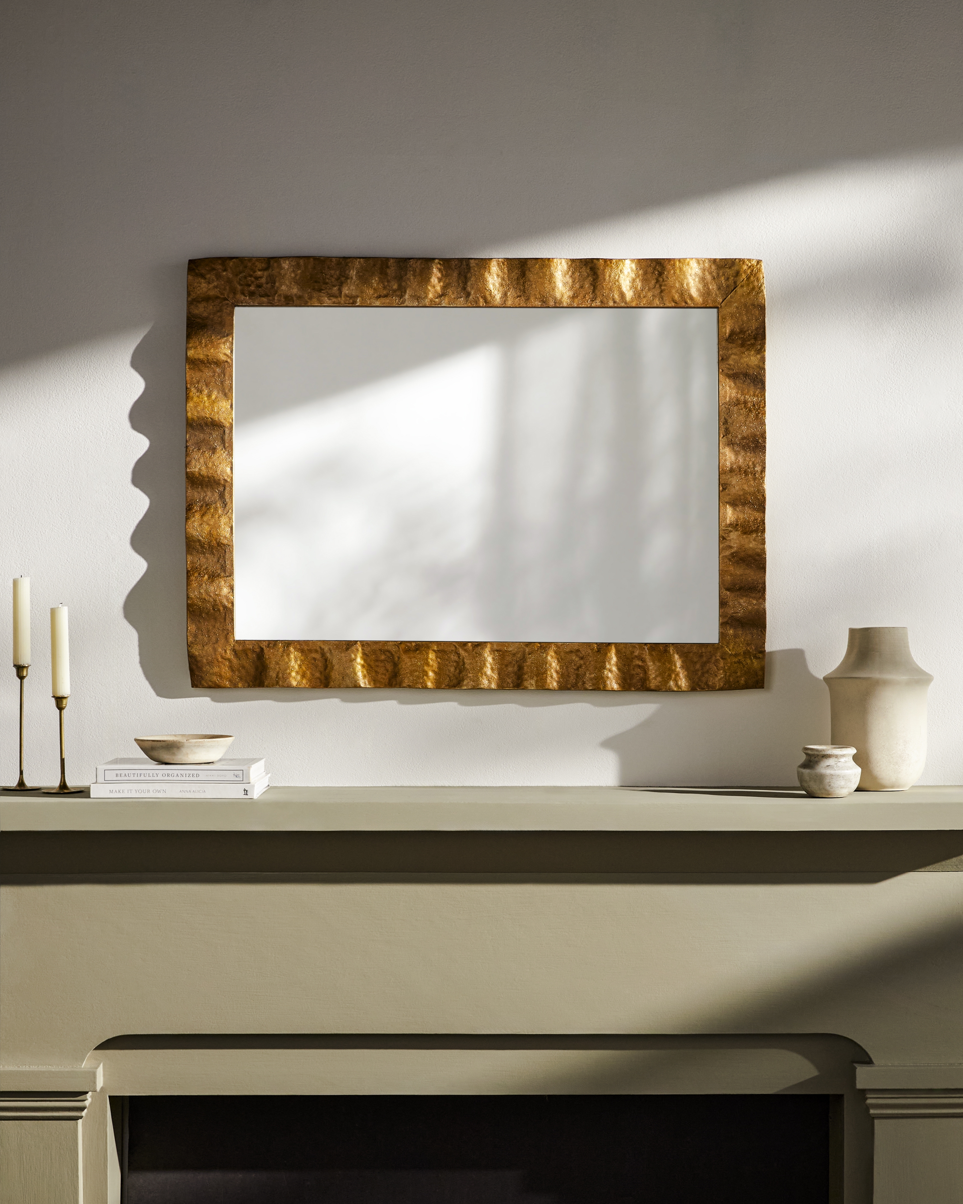 Danica Gold 37"H x 27"W x 2"D Accent Mirror - Image 1