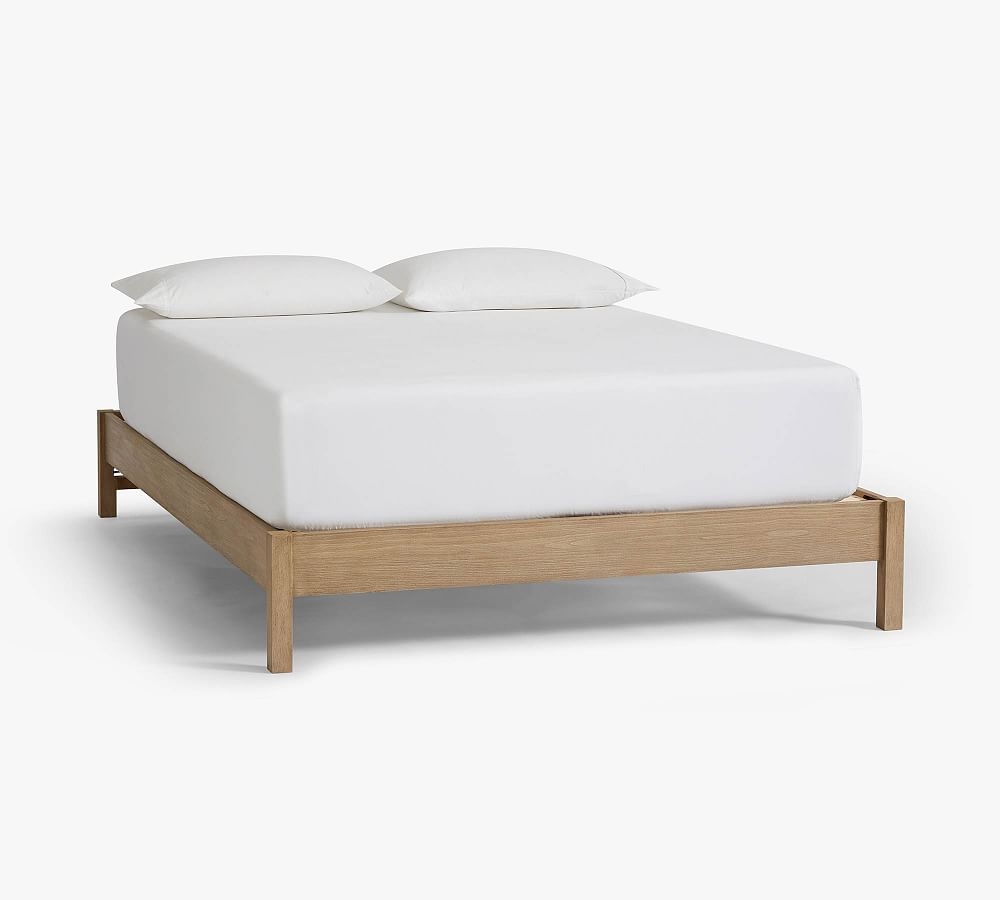 Square Leg Wood Platform Bed, Seadrift, King - Image 0