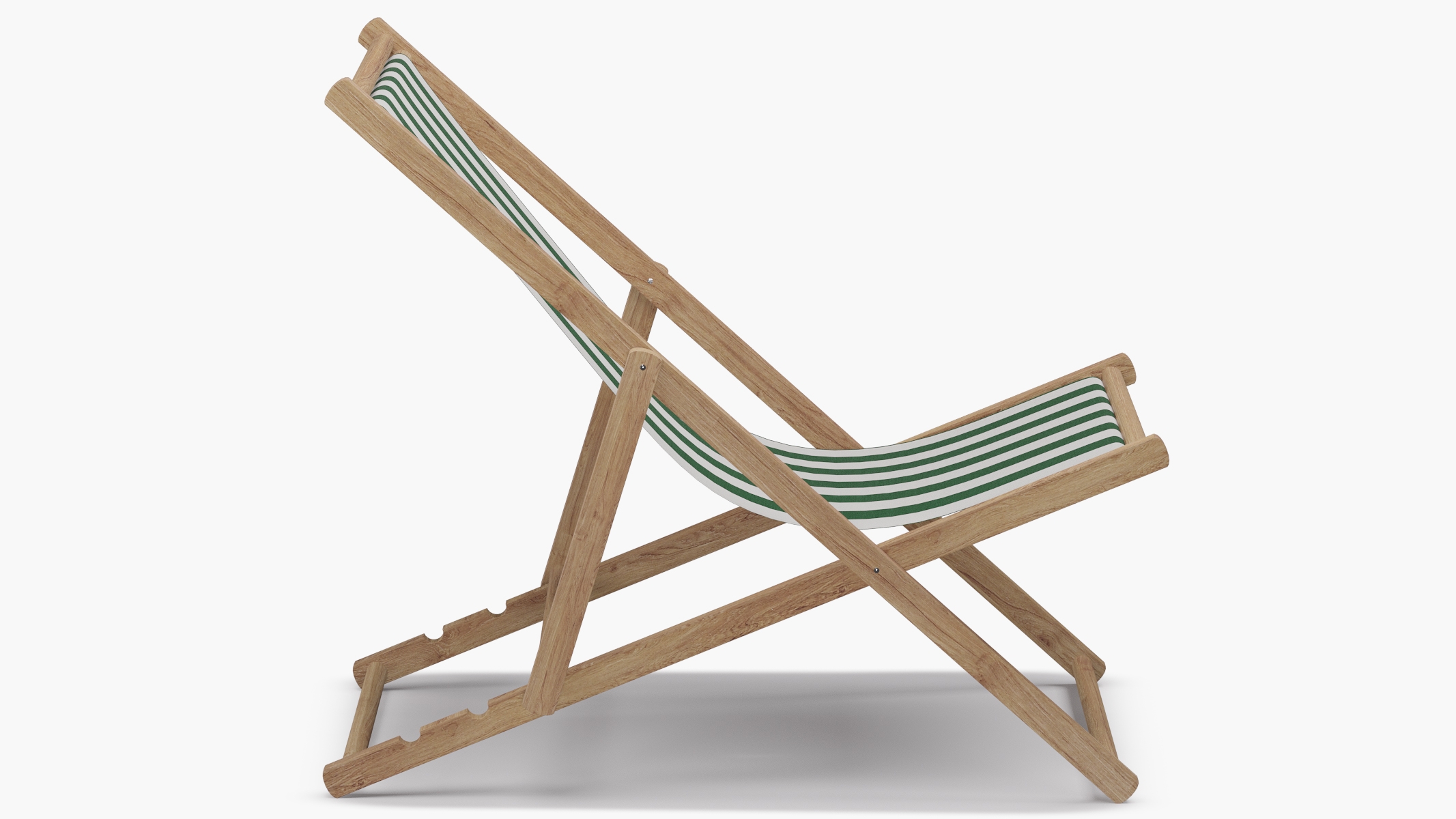Cabana Chair, Emerald Cabana Stripe - Image 2