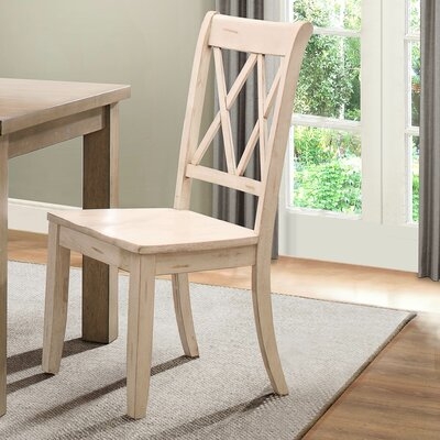 Cheryll Solid Wood Cross Back Side Chair - Image 0
