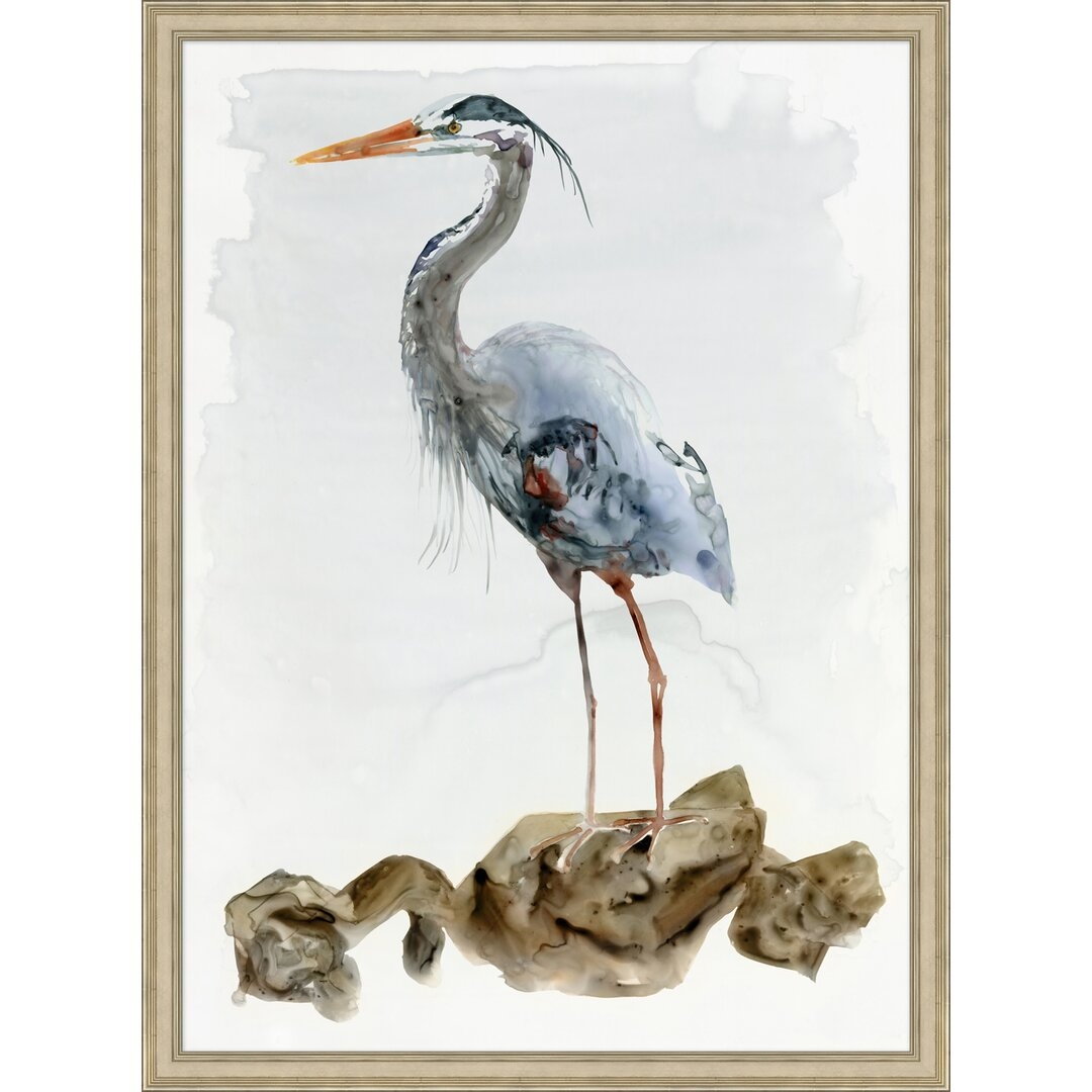 Wendover Art Group Oversized Heron Study 2 - Picture Frame Painting Print - Image 0