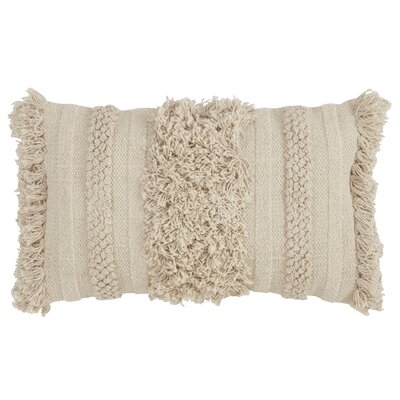 Washington Mews Cotton Feathers Striped Lumbar Pillow - Image 0