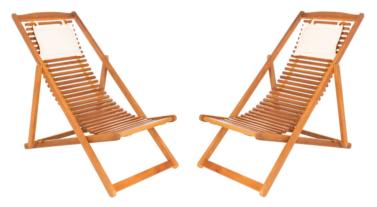 Rendi Relax Chair With Pillow - Natural/Beige - Safavieh - Image 0