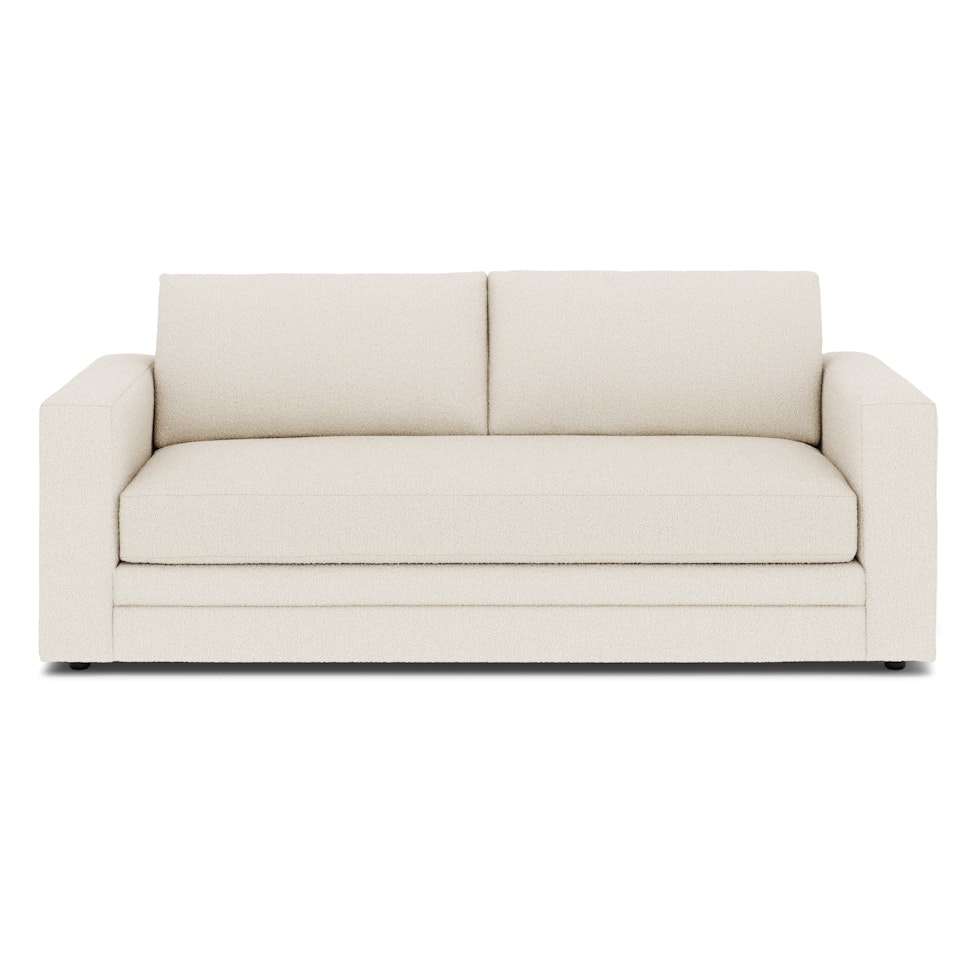 Riley 84" Storage Sofa - Ivory Wool Bouclé - Image 2