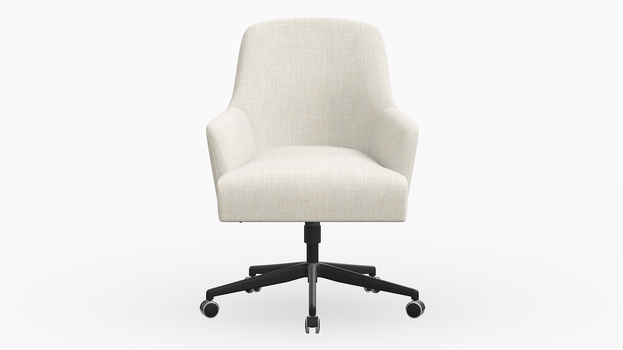 Modern Task Chair, Talc Linen - Image 0