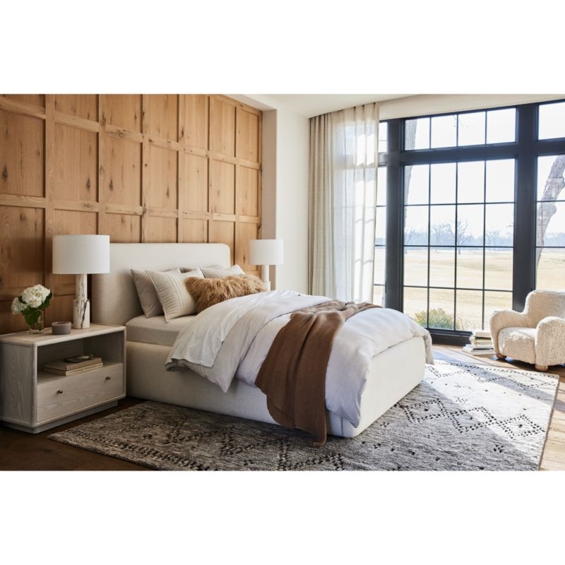 Anneli Ivory Upholstered California King Bed - Image 3