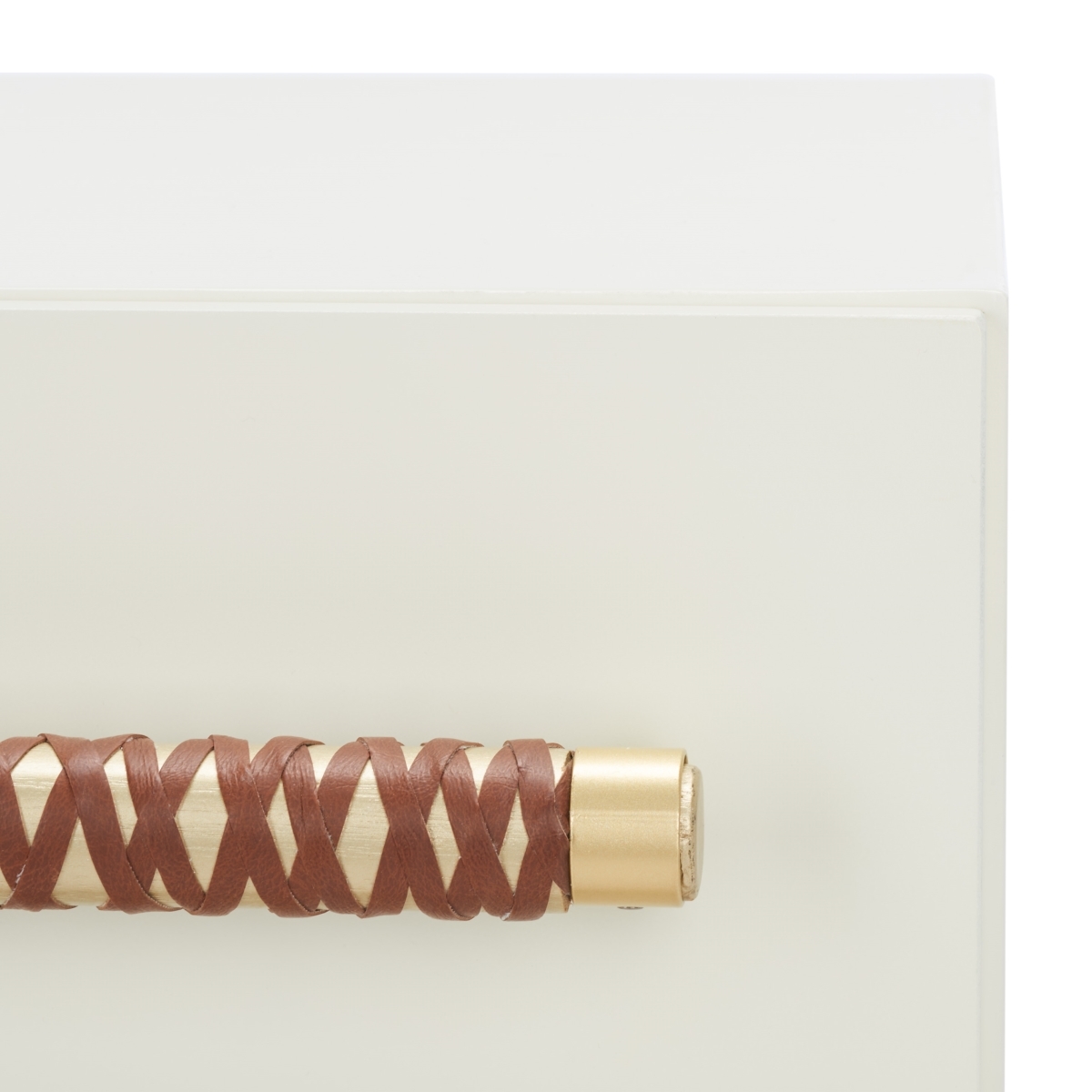 Raquel 3 Drawer Chest - White / Gold - Safavieh - Image 2